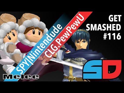 Get Smashed #116 - Winner Finals: SPY|Nintendude (Ice Climbers) vs CLG.PewPewU (Marth)