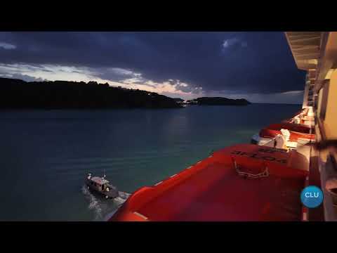 Thumbnail for MSC Magnifica Balcony View | Leaving the Island of Antigua