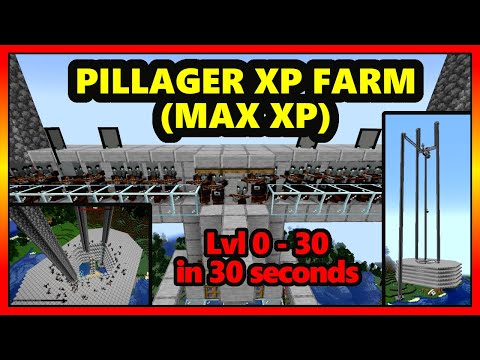 BEST XP Farm in Minecraft | Pillager MAX XP Farm | Lvl. 0-30 in 30 Sec. | 1.20 - 1.21+ #tutorial