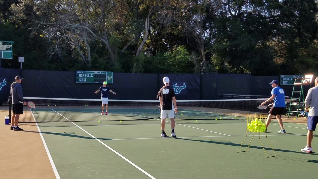 College Tennis Exposure Camp ~  On-court Collegiate-style Drills