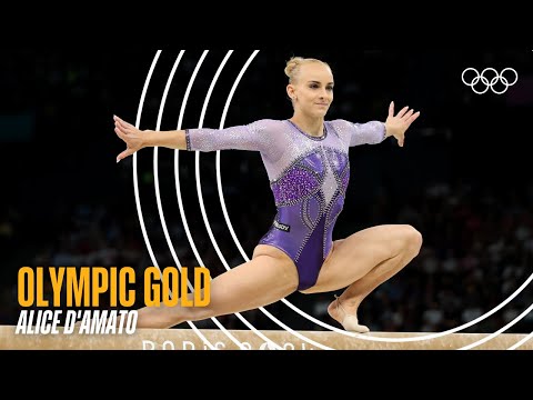 Beam routine of an Olympic Gold Winner! ✨ Alice D’Amato’s Olympic win at Paris 2024