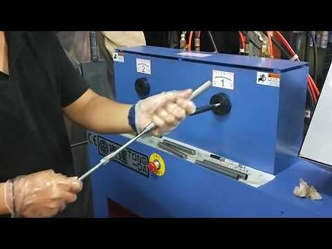 TD-31040-2 STATIONS- GAS SPRING Tube Sealing Closing Spinning Forming Machine Hydraulic Metal Tube Sealing Machine Three Station (Arc Top Type)