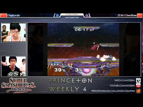 Princeton Weekly 4 - Daybreak (Marth) vs ZEN I Overflow (Marth) Losers Quarterfinals