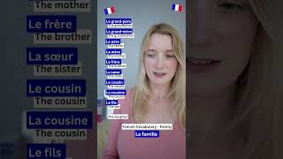 French Vocabulary - Family 🇫🇷  #french #frenchlanguage