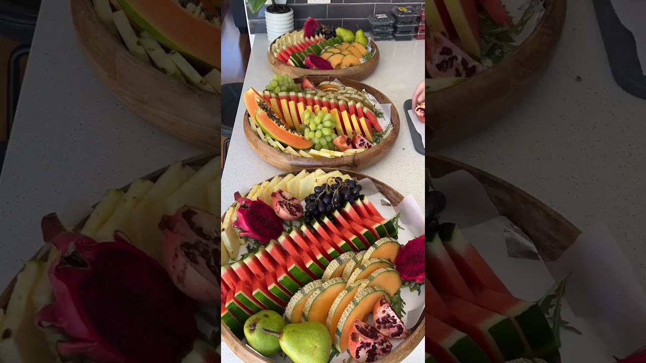 Fruit platters of juicy goodness by I'm Plattered! 🍓🍍🍇 #satisfying #platter #fruit #shorts