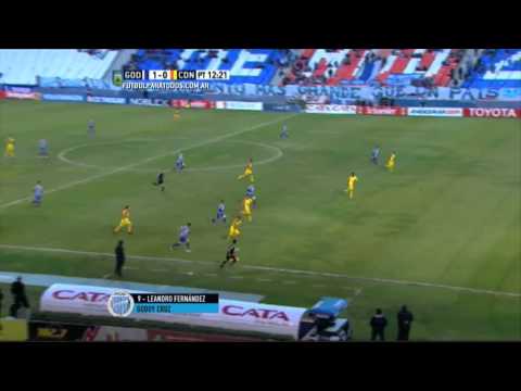 Gol de Fernández. Godoy Cruz 1 - Crucero 0. Fecha 16. Primera División 2015. FPT.
