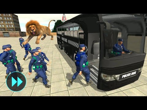 Indonésie US Police off-road Coach Bus #11 - Uphill Driving Simulator New - Android Gameplay