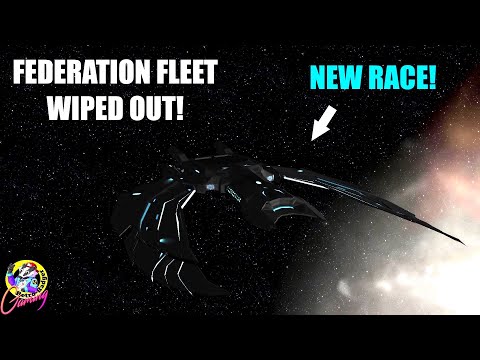 NEW Alien Ship ATTACKS Starfleet - Another Wolf 359! - Star Trek Ship Battles - Bridge Commander
