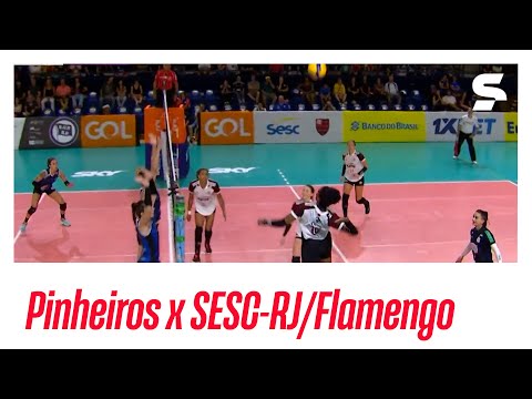 PINHEIROS 1 X 3 SESC-RJ/FLAMENGO | MELHORES MOMENTOS | SUPERLIGA FEMININA DE VÔLEI | sportv