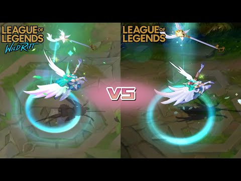 Star Guardian Soraka (Wild Rift) VS Star Guardian Soraka (LoL PC) Skin comparison 🦄🌟
