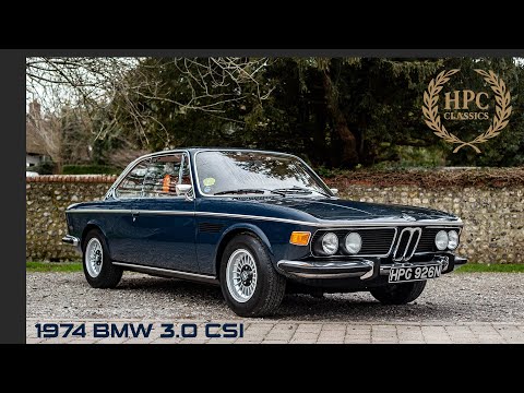 1974 BMW 3.0 CSI - Walkaround & engine sound.