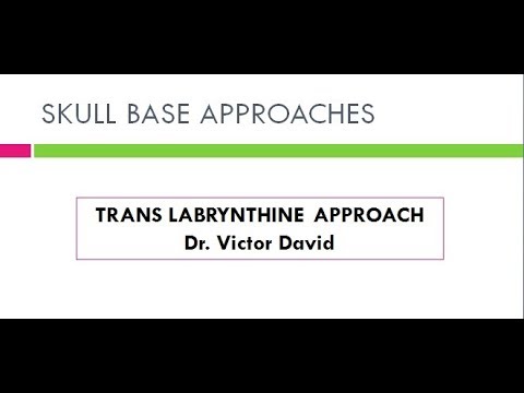 Trans-labrythine approach