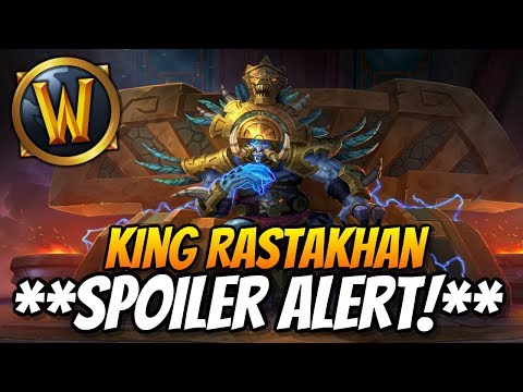 King Rastakhan Battle of Dazar'alor Speech - Audio Only | Spoiler Alert! | WoW Patch 8.1 BFA