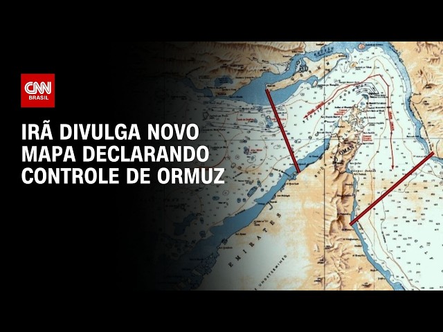 Guerra no Oriente Médio: Irã divulga mapa declarando controle do Estreito de Ormuz | CNN 360º