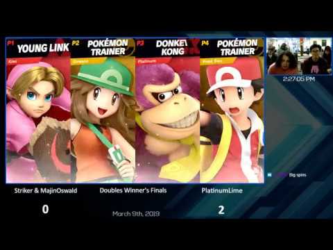 PlatinumLime vs MajinStriker - Tech Central R - Doubles LF - March 9th, 2019 - Smash Bros Ultimate