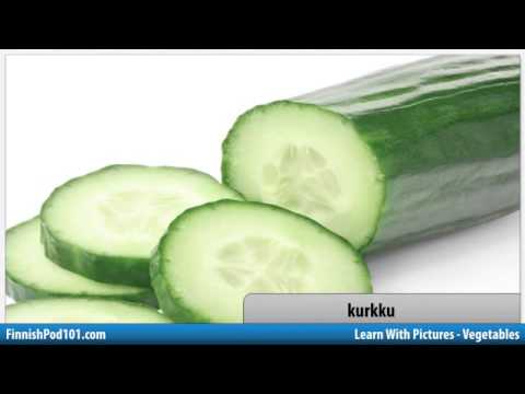 Learn Finnish with Pictures - Get Your Vegetables!