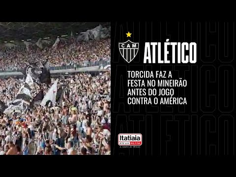 TORCIDA DO GALO FAZ A FESTA ANTES DO JOGO CONTRA O AMÉRICA, NO MINEIRÃO