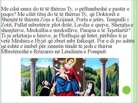 RRUZARJA  E ZOJES SE POMPEIT (PJESA E DYTE, PRA NOVENA E FALENDERIMIT)