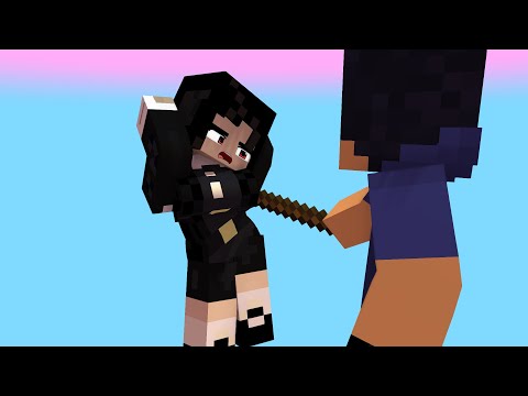 ZERO TWO DODGING DANCE FIRST MEET WEDNESDAY ADDAMS VS EIN - MINECRAFT ANIMATION #shorts