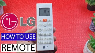 LG Dual Inverter AC Remote | Full REMOTE Guide | How to use LG Remote