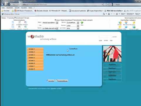 w3studio DNN-Videotutorial: An- und abmelden als Administrator