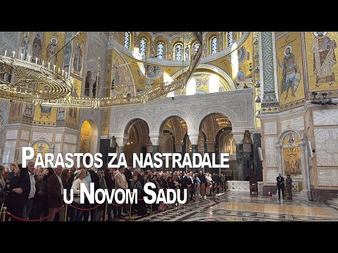 Parastos za nastradale u Novom Sadu u Hramu Svetog Save| 01.11.2025.