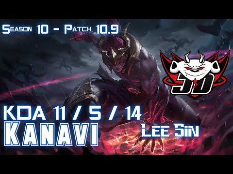 JDG Kanavi LEE SIN vs POPPY Jungle - Patch 10.9 KR Ranked