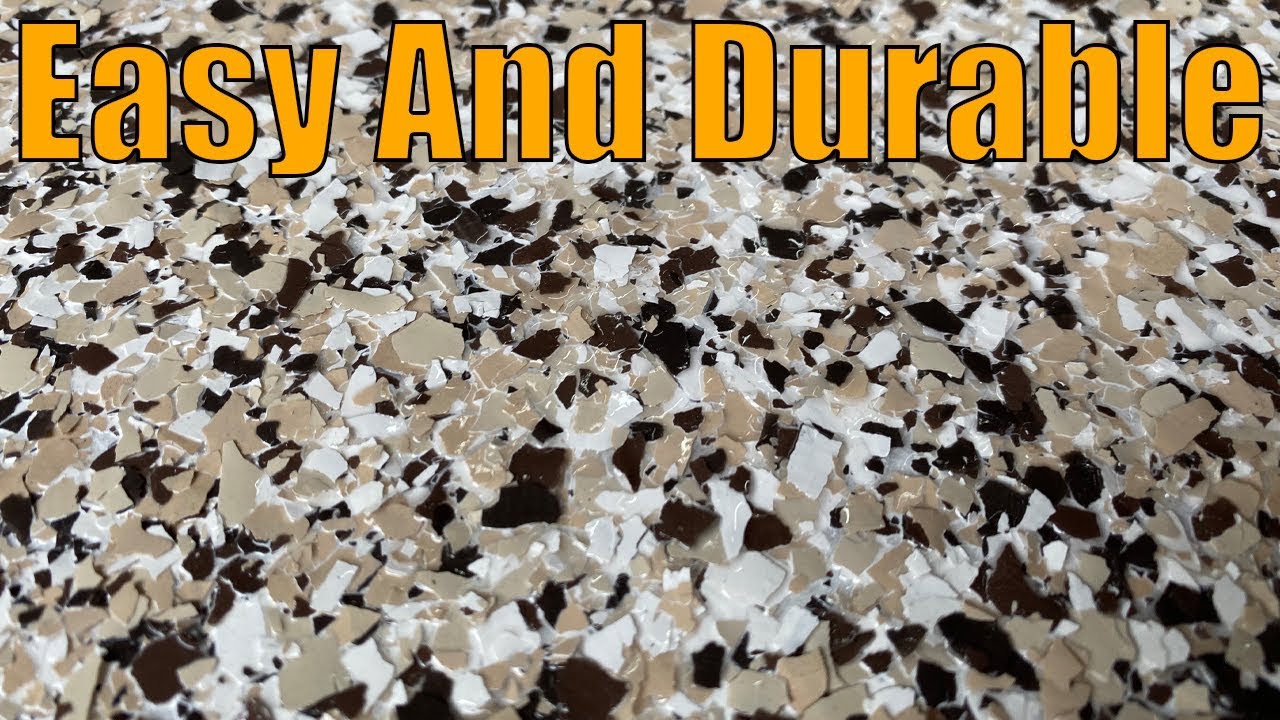 Epoxy Flake Floor. Super Easy