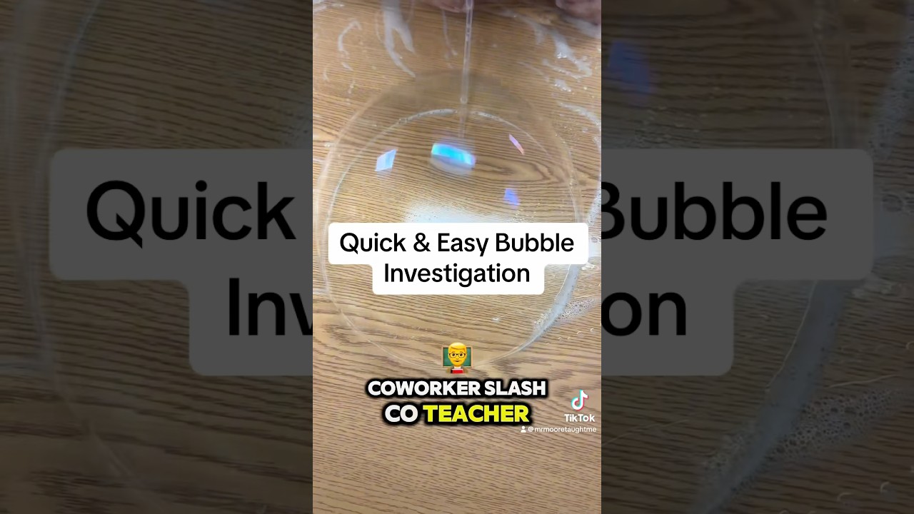 Easy Bubble Investigation for Kids #science #fun #bubbles #kidsactivities