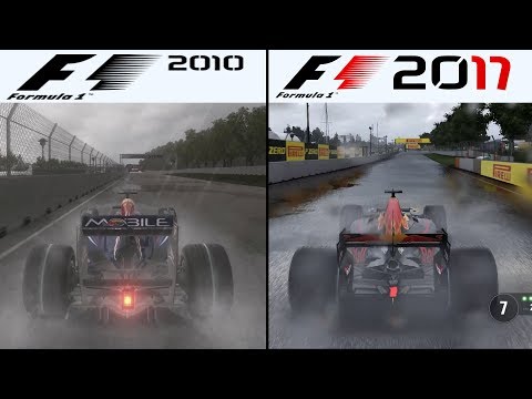 F1 Game Comparison (2010 - 2017 Rain Gameplay Comparison)
