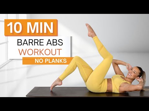 10 min BARRE ABS WORKOUT | No Planks | Intense Burn | Ballet Inspired Movements
