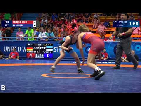 1/8 WW - 53 kg: H. FROTSCHER (GER) v. M. PLASER (EST)