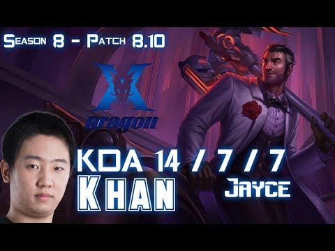 KZ Khan JAYCE vs ZOE Mid - Patch 8.10 KR Ranked