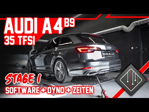 Audi A4 35 TFSI (2.0 Turbo) Stage 1 | Chiptuning - Dyno - 100-180 | mcchip-dkr