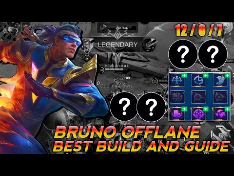BRUNO OFFLANE TUTORIAL, COMPLETE GUIDE AND BUILDS | BRUNO BEST BUILD S22 - MASTER BODAK MLBB