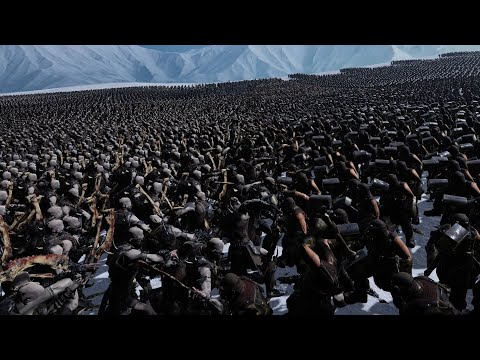 10.000 DWARFS vs 10.000 ORCS | Epic Fantasy Battle Simulator