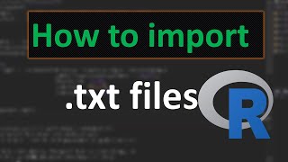 how to import text file in r | how to read a txt file in R