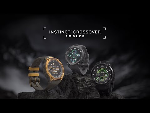 Garmin | Instinct Crossover AMOLED | Analog Watch Hands | Digital Display