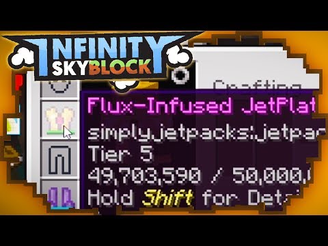 Mega Glück: OP-Verzauberung für Rüstung + Jetplate! - Minecraft FTB Infinity Skyblock