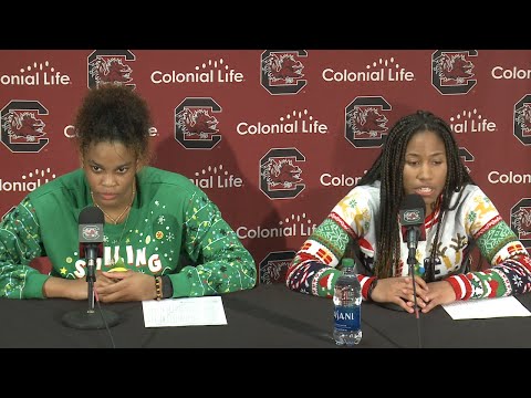POSTGAME: LeLe Grissett, Tyasha Harris on South Dakota — 12/22/19