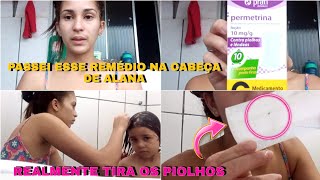 ALANA ESTAVA COM LÊNDEAS E PIOLHOS + PASSEI PERMETRINA E REALMENTE TIROU TODOS