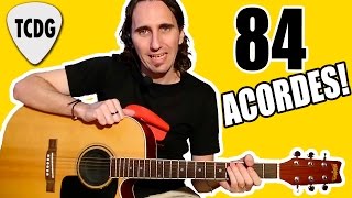 ¡Aprende 84 Acordes Para Guitarra En 1 Solo Video! TCDG