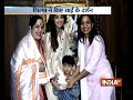 Shilpa Shetty Kundra visits Shirdi Sai Temple with mother Sunanda Shetty and son Viaan