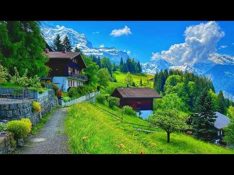 GRINDELWALD 🇨🇭, MOST BEAUTIFUL SWITZERLAND VILLAGE - A BREATHTAKING WALK - WALKING TOUR 4K