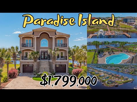 Stunning $2 Million Intracoastal Waterway Home For Sale in Myrtle Beach - A Coastal Paradise