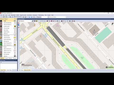 01 Creating An Intersection Network In Vissim