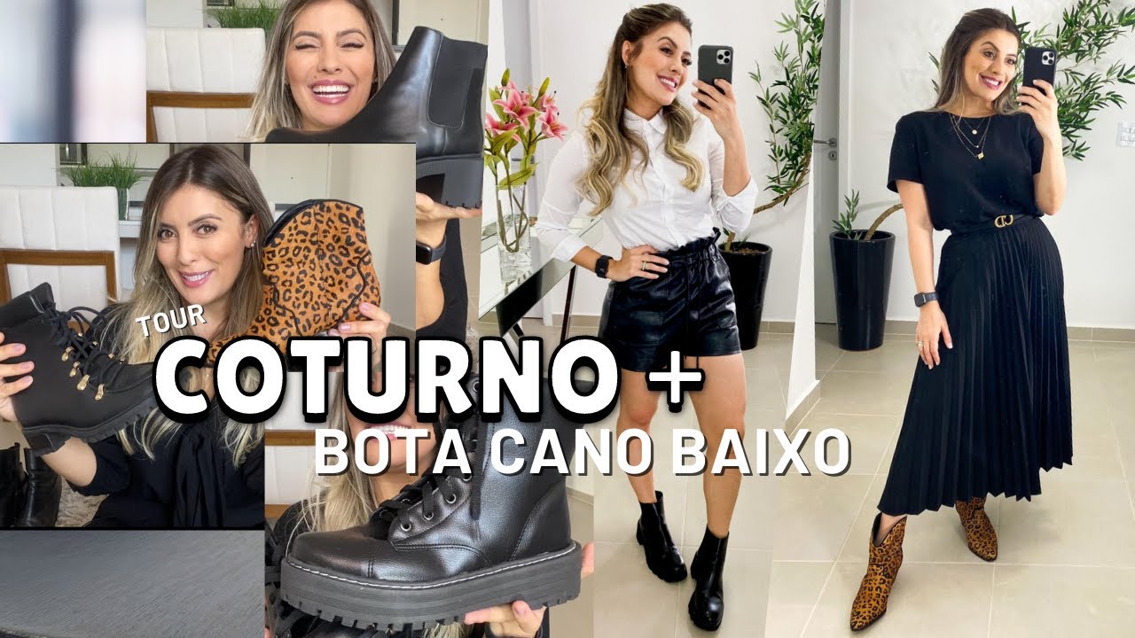 COTURNO E BOTAS CANO BAIXO, Minhas botas preferidas e dicas de como usar Coturno e bota cano Baixo