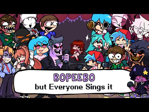 Bopeebo but every turn a different character sings it - Friday Night Funkin' Cover