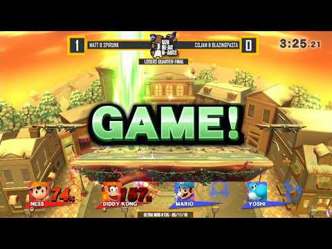 Ultra WBB #135 - CoJam & BlazingPasta vs Matt & Spirunk Losers Quarter-Final - Super Smash Bros. for