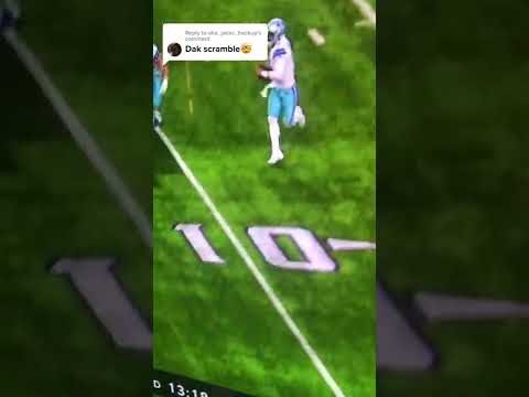DAK Prescott had the greatest 1 yard run in the history of the Dallas Cowboys